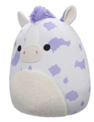 Squishmallows Abelita la puledra Appaloosa lavanda, 30 cm