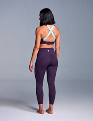 Leggings da palestra Momenti viola scuro