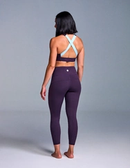 Športové legíny Tmavofialový moment