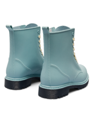 Stivali da pioggia da donna blu acciaio