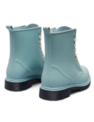 Ocelově modré dámské gumáky