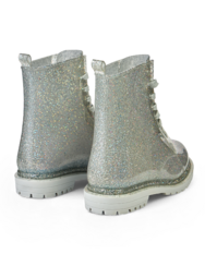 Illatos szivárványos glitteres női gumicsizma