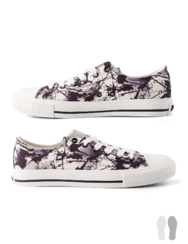 Scarpe di tela Buonumore Macchie bianche e nere