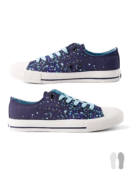 Veselé plátenné tenisky Dažďové kvapky