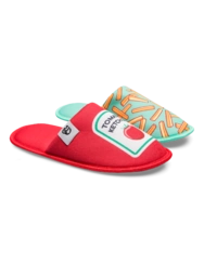 Veselé papuče Hranolky s kečupom