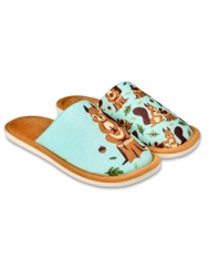 Veselé papuče Veverička v lese