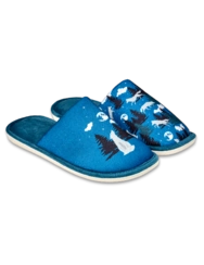 Veselé papuče Vlk a mesiac