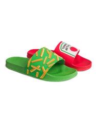 Veselé šľapky Hranolky s kečupom