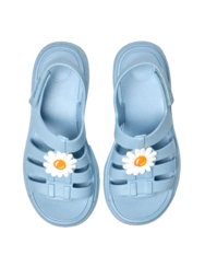 Pudrově modré dámské rybářské sandály