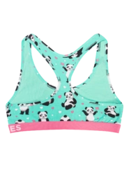 Veselá dámska podprsenka Panda a srdiečka