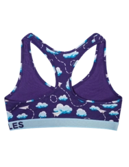 Veselá dámská podprsenka Papírová letadla a oblaky