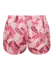 Women's Boxer Shorts Pink Leaves