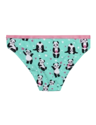 Veselé dámské kalhotky Panda a srdíčka