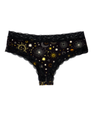 Slip da donna con inserti in pizzo Cielo con zodiaco