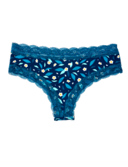 Női csipkés bugyi Reggeli kert