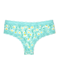 Női csipkés bugyi Türkiz kamillák