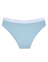 Prašno modre ženske hlačke iz modala