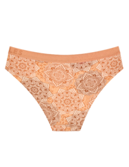 Živahne ženske hlačke iz modala Bež mandala