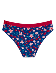 Živahne ženske hlačke iz modala Ljubezen do češenj