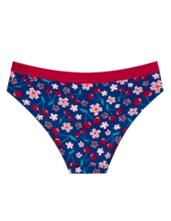 Živahne ženske hlačke iz modala Ljubezen do češenj