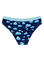 Ženske hlačke iz modala Papirnata letala in oblaki