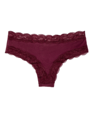 Bordó női csipkés bugyi