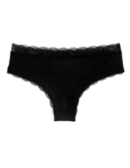 Fekete női csipkés bugyi