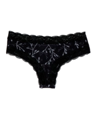 Culotte en dentelle pour femmes Feuilles grises Culotte en dentelle pour femmes Feuilles grises
