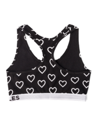 Весел дамски сутиен Черни и бели сърца