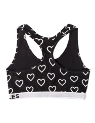 Veselá dámska podprsenka Čiernobiele srdcia