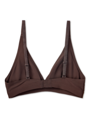 Czekoladowa bezszwowa braletka z trójkątnymi miseczkami