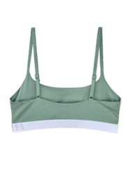 Zsályazöld női melltartó modállal