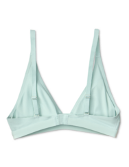 Jasnozielona bezszwowa braletka z trójkątnymi miseczkami