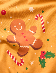 Vidám női pizsama Mézeskalács és édességek