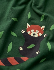 Veselé dámské pyžamo Panda červená