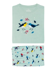 Veselé dámske pyžamo Spievajúce vtáčiky