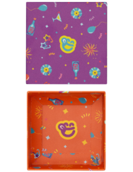 Квадратна подаръчна кутия Парти