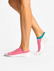 Chaussettes fonctionnelles roses et turquoise pour baskets Chaussettes fonctionnelles roses et turquoise pour baskets