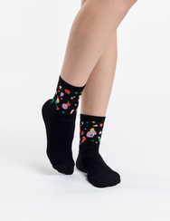 Vidám funkcionális vádlizokni Színes cseppek