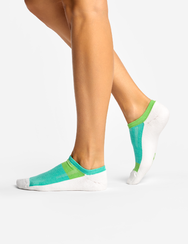 Функционални чорапи за маратонки в зелено и ментово
