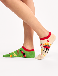 Весели чорапи за маратонки Време за барбекю