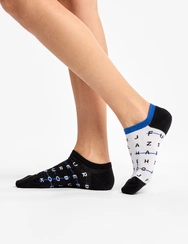 Veselé ponožky do tenisek Křížovky