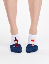 Весели чорапи за маратонки Бутилка вино