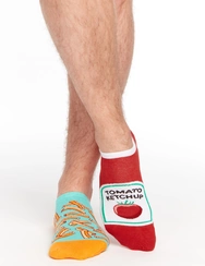 Veselé ponožky do tenisek Hranolky s kečupem