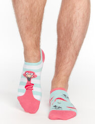 Sneaker Socks Tangled Flamingo