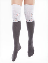 Весели чорапи над коляното Зайче