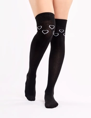 Veselé nadkolienky Čiernobiele srdcia