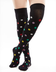 Over the Knee Socks Dots All Over