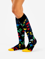 Calze al ginocchio Buonumore Fiori ad acquerello