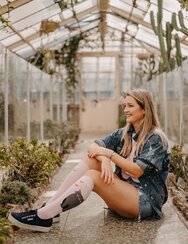 Весели чорапи до коляното Черно-бяла котка